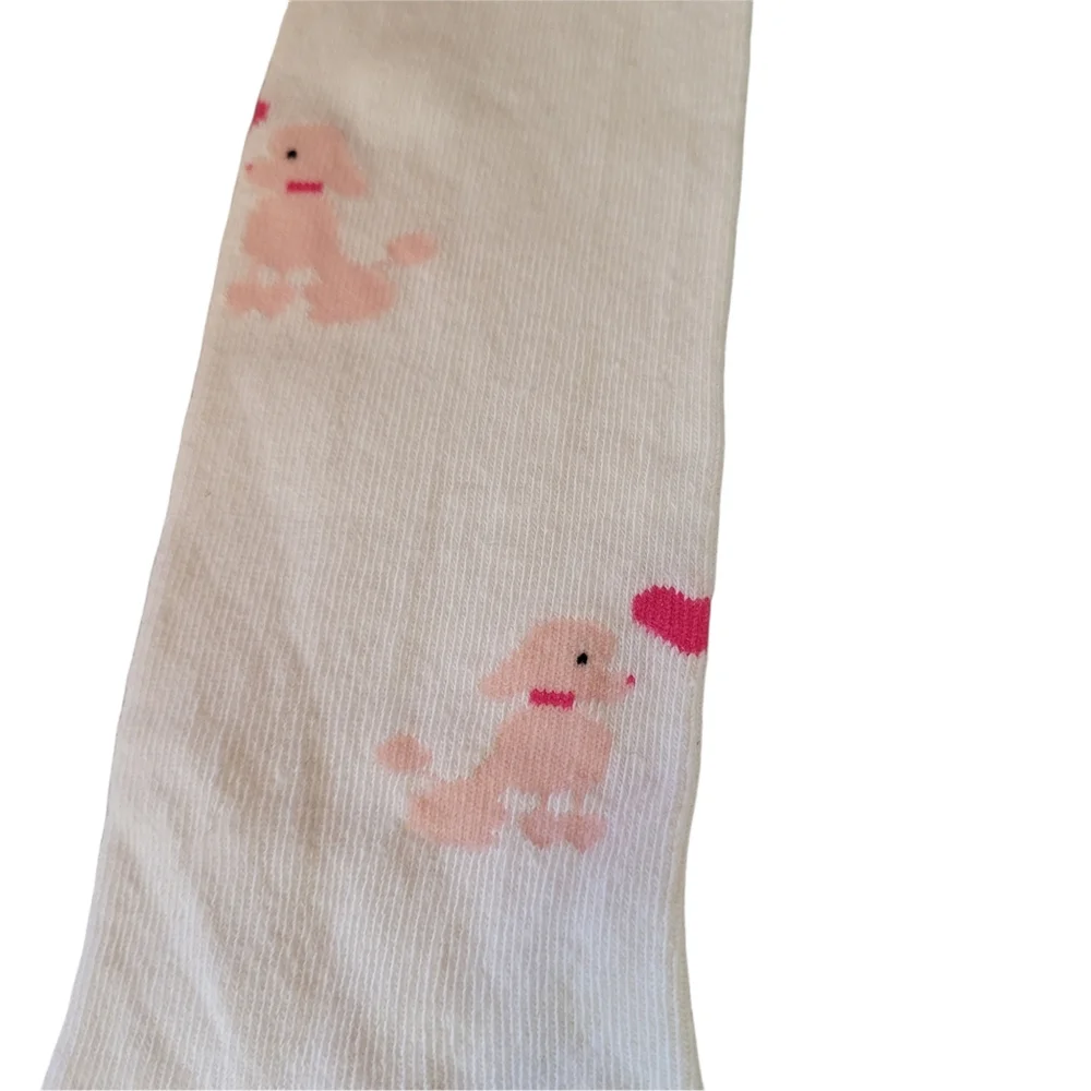 PS by SP NEW and Primark 12-24 M Tights Pink White Silver Sparkle Dog Poodle
